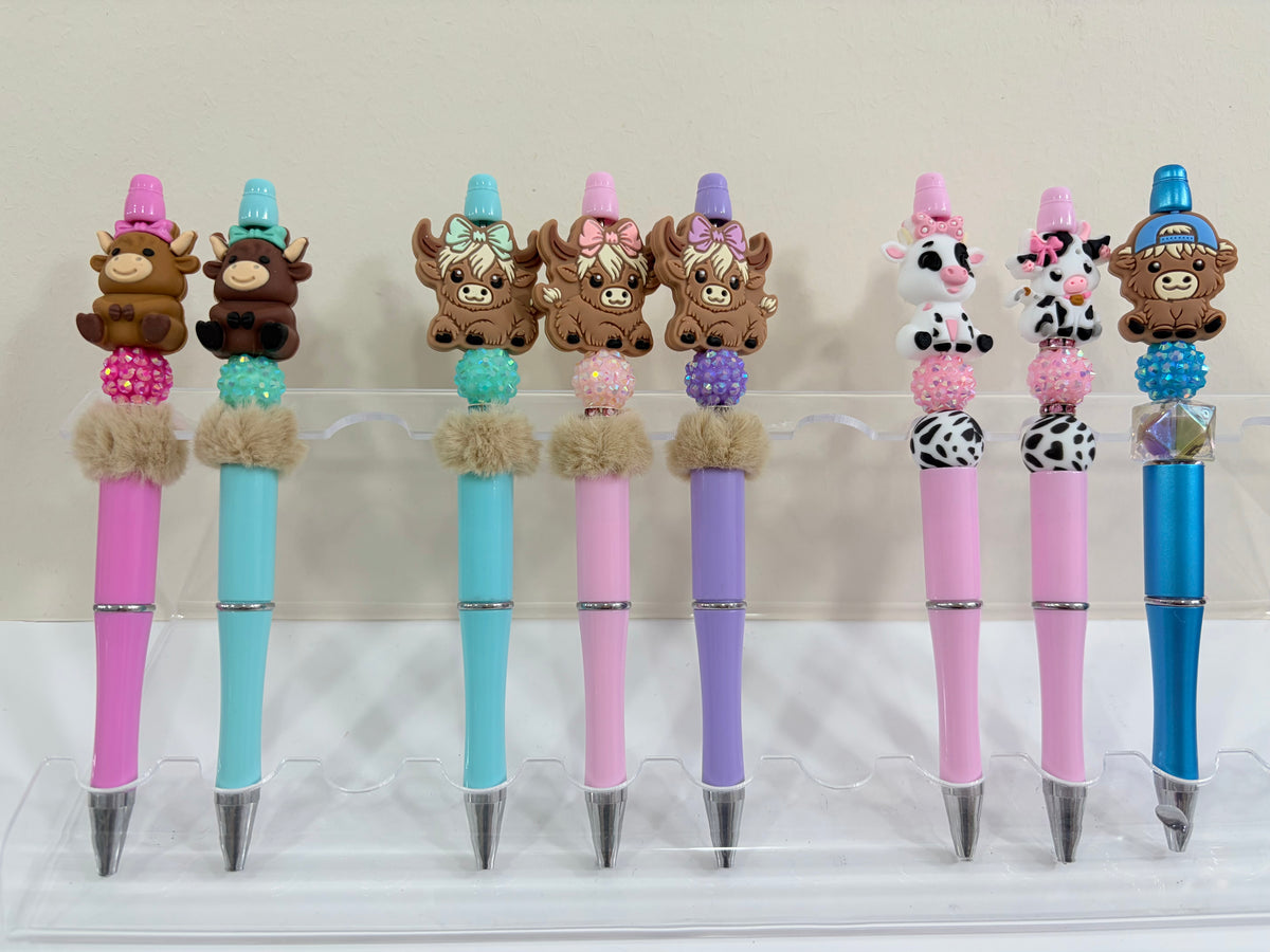 cow bead pen and Keychain