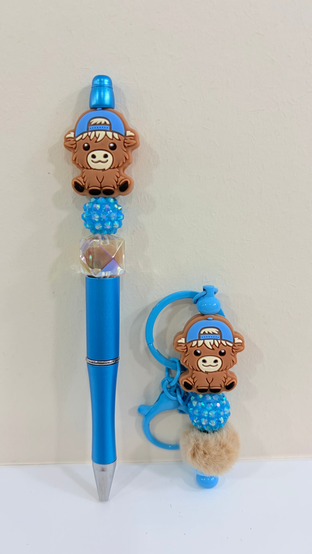 cow bead pen and Keychain
